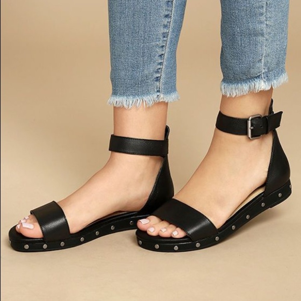 COPY - Chinese laundry grady black ankle strap sandals